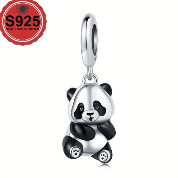 925 Sterling Silver Adorable PANDA Charm/Pendant - NWT - Picture 6 of 6